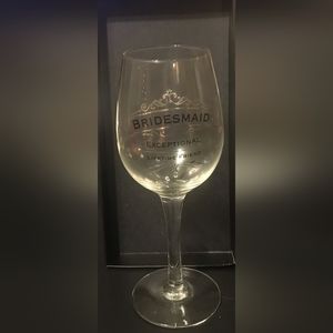 Insignia Bridesmaid Wine Glass